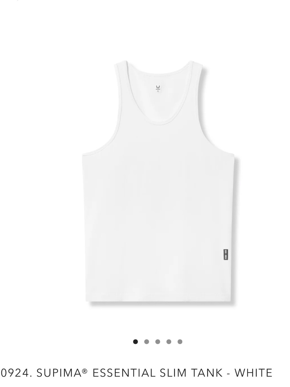 ASRV 0924• Essential Slim Tank - White• BNWT